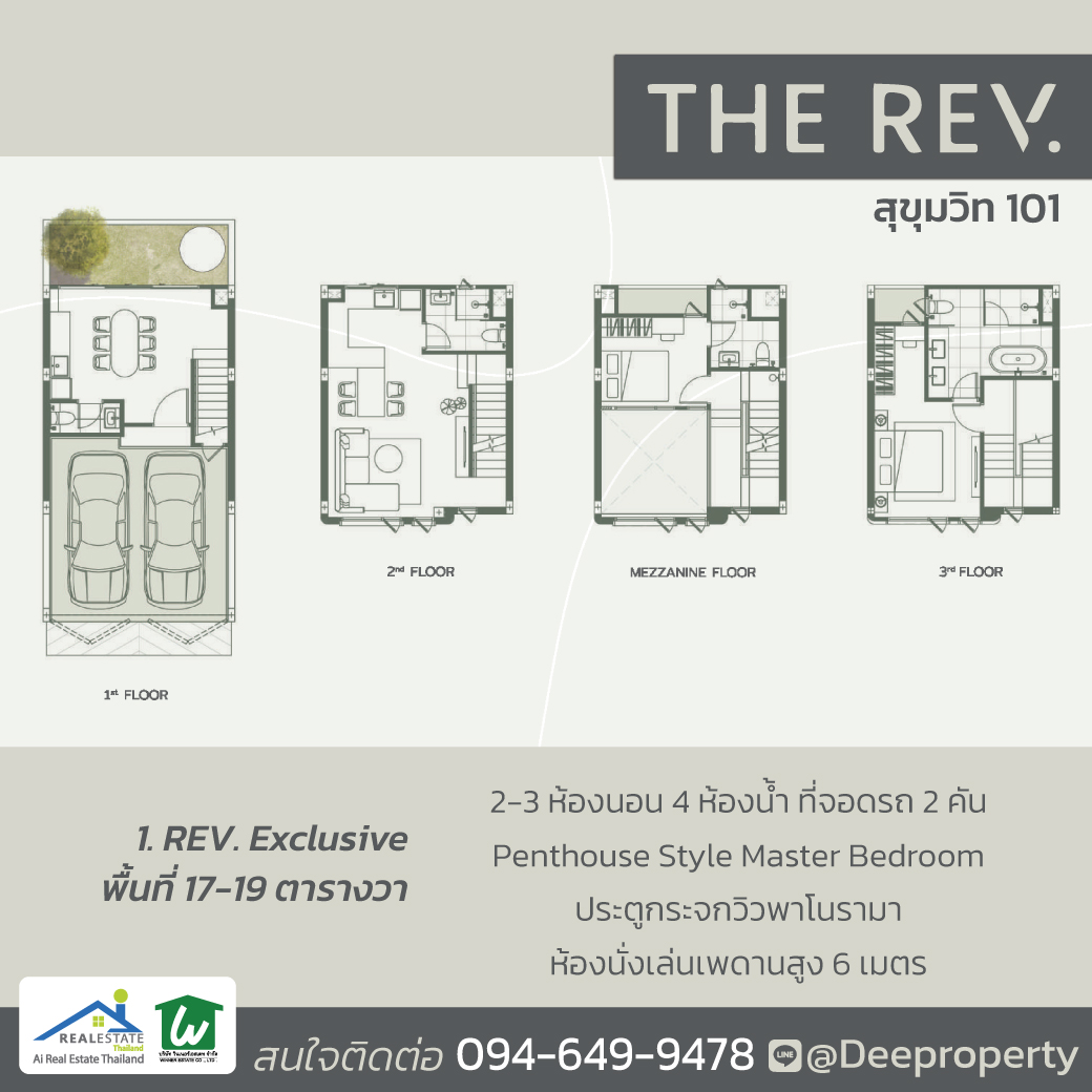🏡 ขายบ้านราคาเท่าคอนโด “กลางสุขุมวิท” ที่ใกล้รถไฟฟ้าปุณณวิถี เดินเข้าออกได้ ไม่ต้องกลัวแผ่นดินไหว? (ทาวน์โฮม The Rev สุขุมวิท 101)