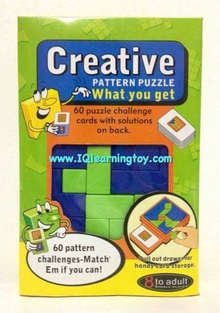 CREATIVE-Pattern Puzzle Set A&B เกมฝึกไอคิว ชุดบล็อคเหลี่ยม 5+ เกมฝึกความคิด ฝึกสมองและความคิดสร้างสรรค์ แถมกระเป๋าฟรี 1 ใบ ส่งฟรีค่ะ