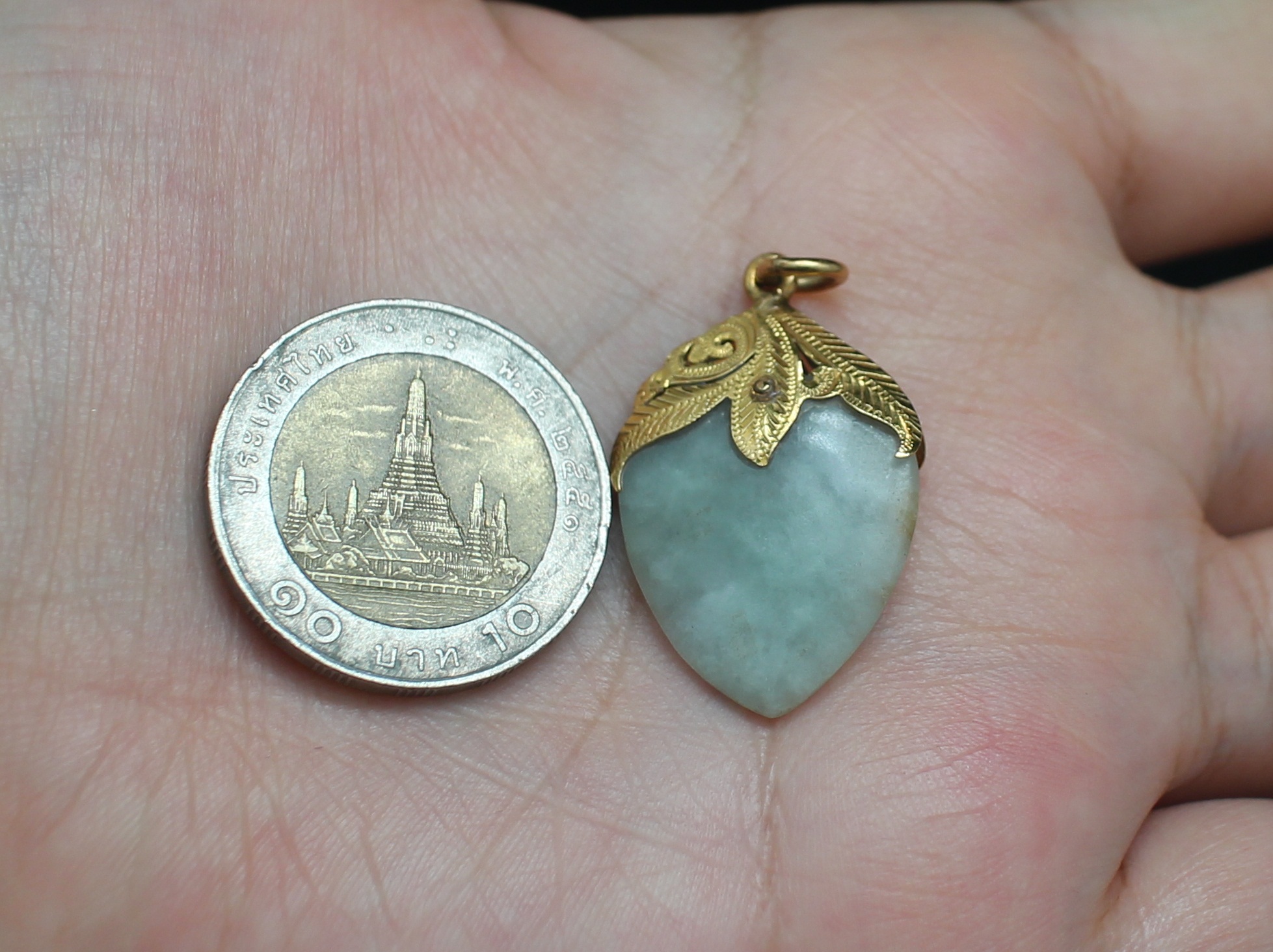 PD25001 จี้หยก ทองแท้ 90% นน. 5.1 กรัม