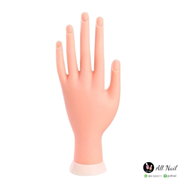 มือปลอมฝึกทำเล็บ แบบยาง