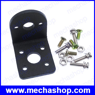 แท่นยึดมอเตอร์ Mounting bracket 25GB(GA) หนา 1.5 มม. gear motor bracket Aluminium alloy พร้อมสกรู