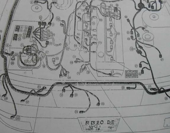 WIRING DIAGRAM รถยนต์ NISSAN CAFIRO เครื่องยนต์ RB20DE,RB20E (JP)
