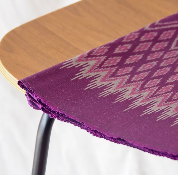 ซิ่น ผ้าไหมมัดหมี่ ไหมแท้ สีม่วง เลือกตามขนาด รหัส CISP-CT-103154