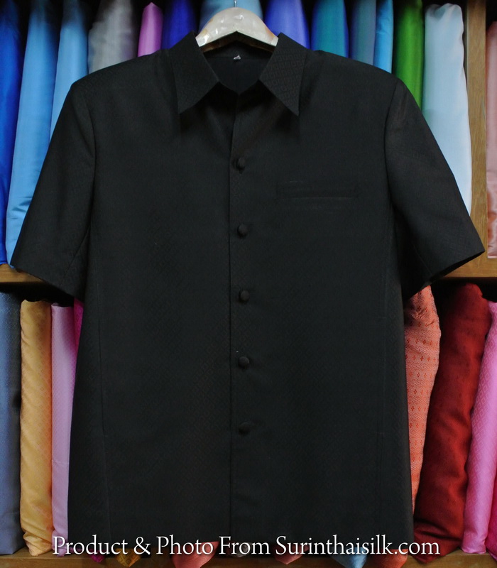 เสื้อซาฟารี คอปก ลูกแก้ว ทรง DT-058