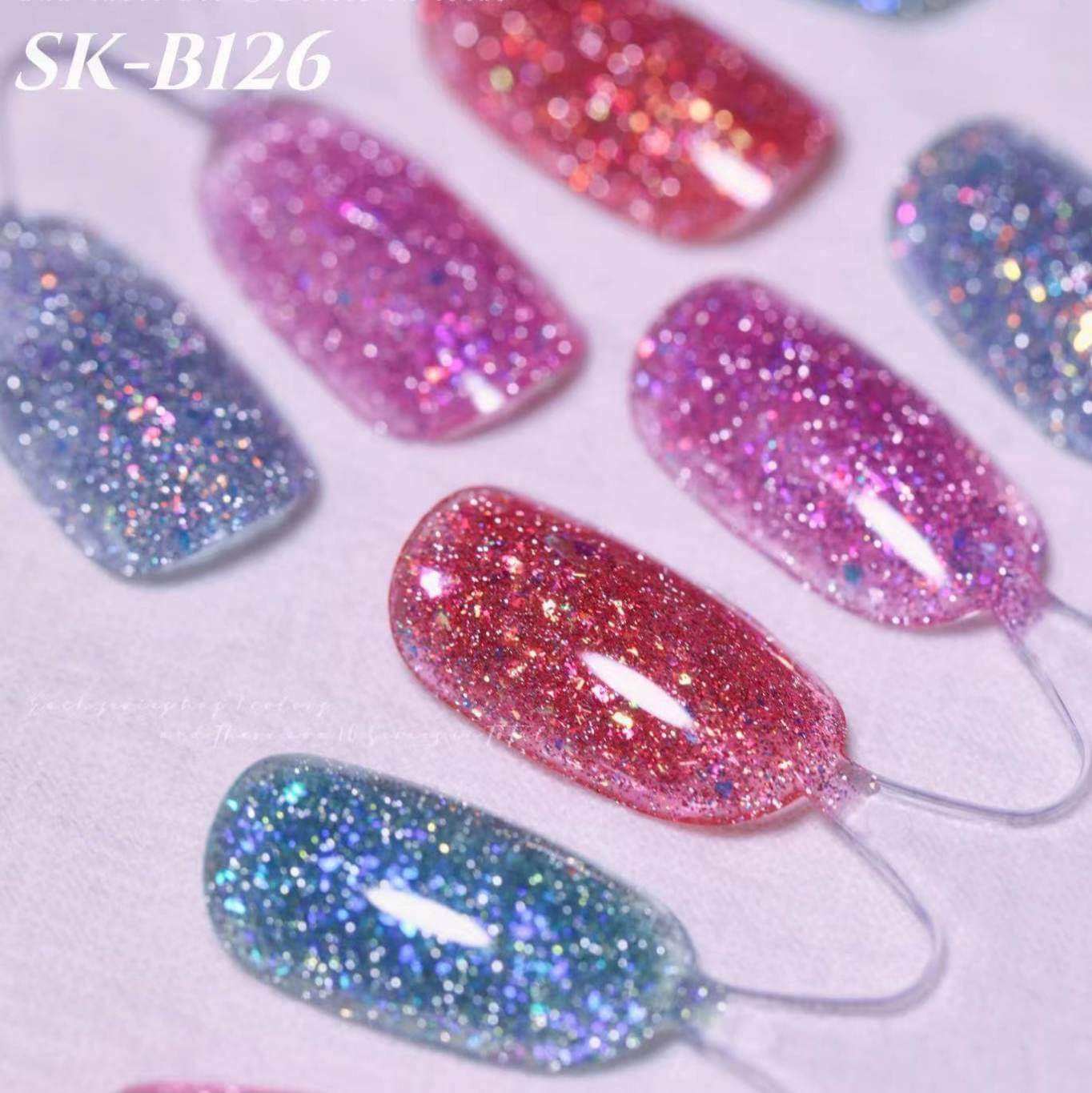 6สี/เซต สีเจลแฟลช สีเจลทาเล็บFlash ขนาด15ml พร้อมชาร์ตสี!!