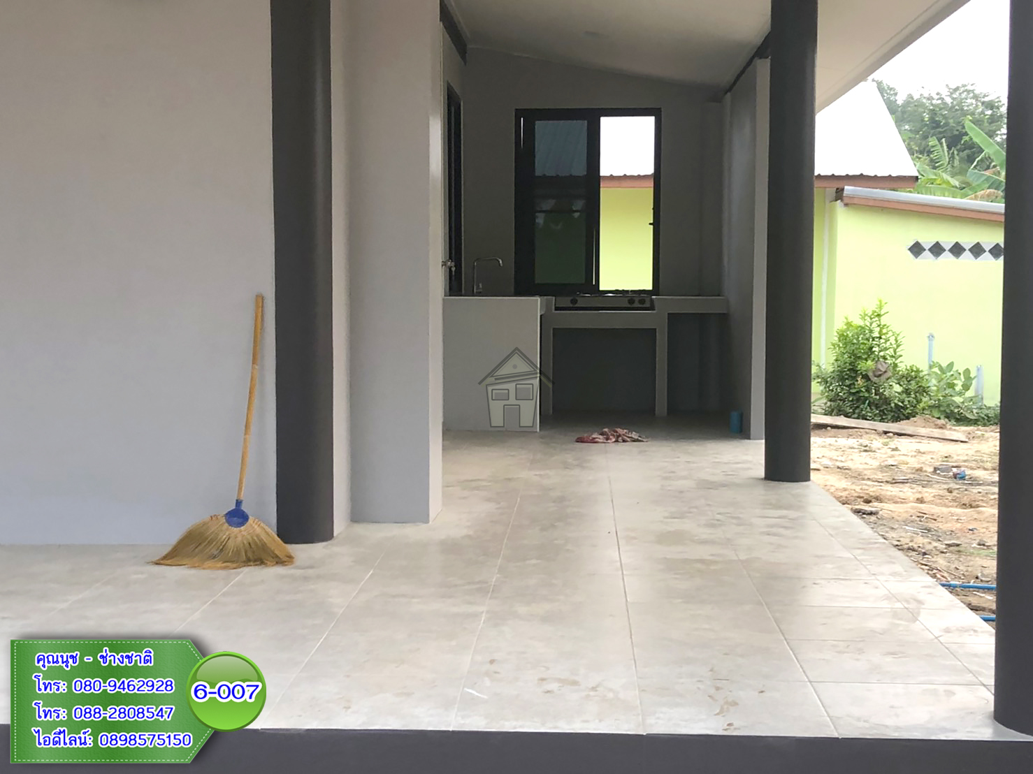 6-007 บ้านน็อคดาวน์ - บ้านหลังใหญ่ - ทรงปั้นหยา