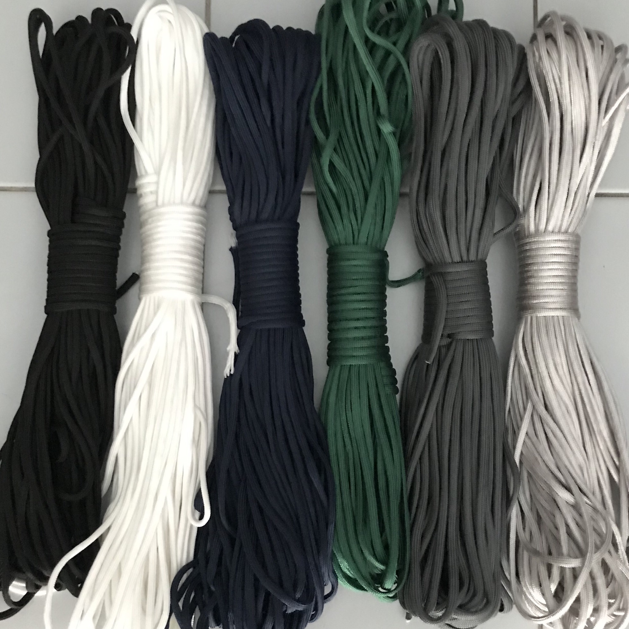 เชือก paracord 550 : solid colors ( 4mm. )