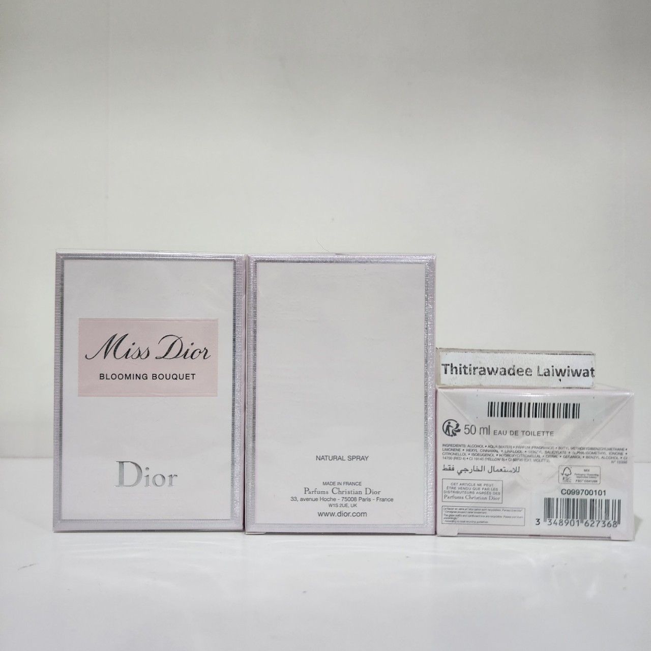 น้ำหอมแท้ Christian Dior Miss Dior Blooming Bouquet edt 50ml กล่องซีล โบว์ผ้า