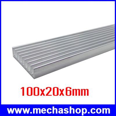 ฮีทซิงค์ ระบายความร้อน หลอดไฟLed อลูมิเนียมระบายความร้อน 100x20x6mm Cooler Cooling LED Power DIY Heatsink Radiator