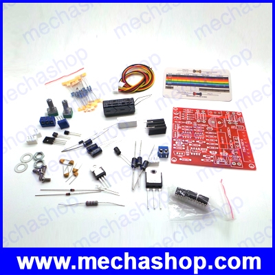 พาวเวอร์ซัพพลายปรับค่าได้ แหล่งจ่ายไฟปรับแรงดันได้ ชุดคิทยังไม่ได้บัดกรี ไม่รวมหม้อแปลง 0-30V 2mA-3A Continuously Adjustable DC Regulated Power Supply DIY Kit