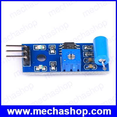 ไวเบรชั่นเซนเซอร์ เซนเซอร์วัดแรงสั่นสะเทือน SW-420 Normally Closed Vibration Sensor Module SPST-NC สำหรับ Arduino