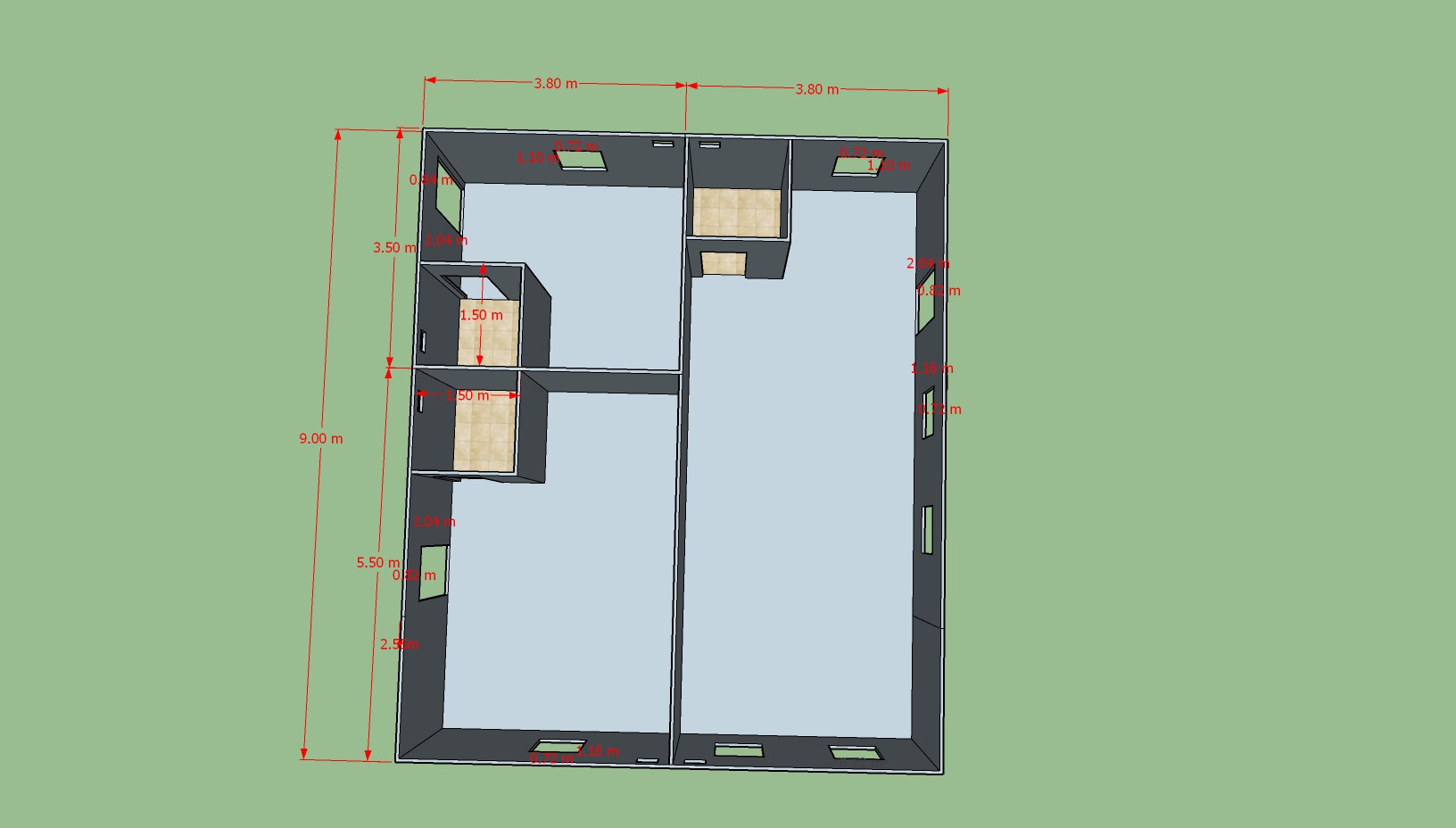 งานกั้นห้อง งานต่อเติม กั้นห้องใต้โครงหลังคาเดิม ขนาด 7.60x9.00 เมตร ไทรน้อย