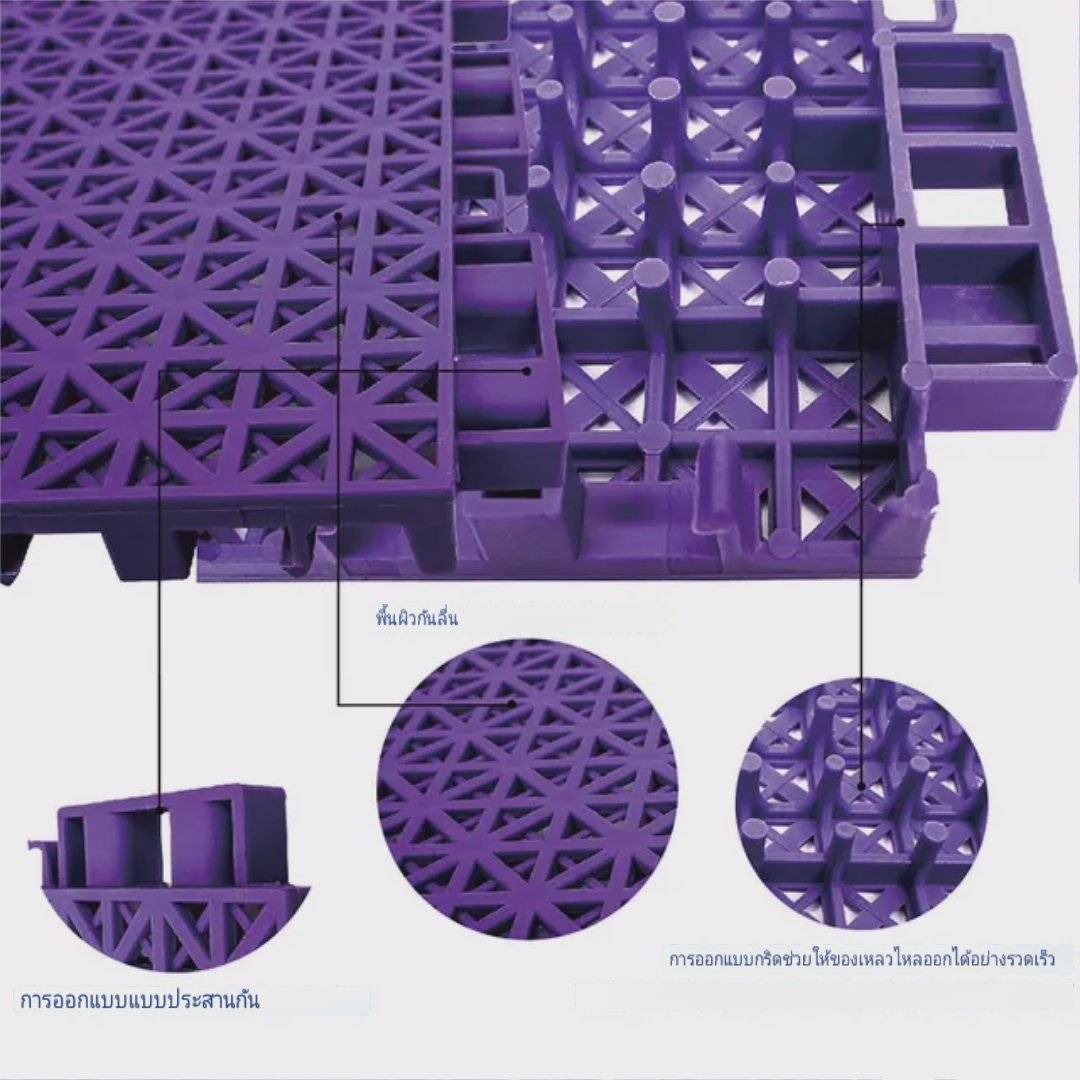 แผ่นพื้นโพรีโพรพีลีน PPสนามบาสเก็ตบอล มาตรฐานสากล