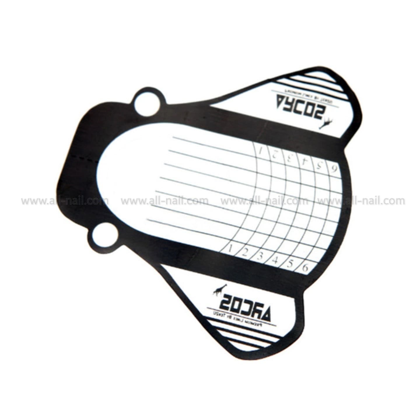 ฟอร์มต่อเล็บพลาสติกใส