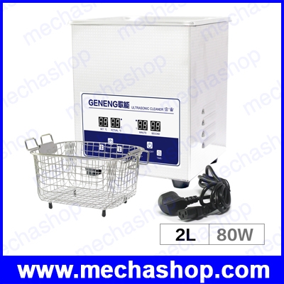 เครื่องล้างอัลตร้าโซนิค ล้างเครื่องประดับ ล้างชิ้นส่วนเครื่องจักร Ultrasonic Cleaner 2L Oil Metal Degreasing Heater Timer