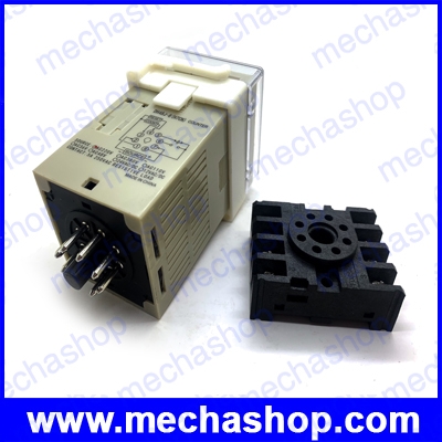 เครื่องนับจำนวนดิจิตอล ตัวนับจำนวน อุปกรณ์นับจำนวน 220V DH48J Digital Display Counter Counting relay 4 bit Digital screen + Socket Base