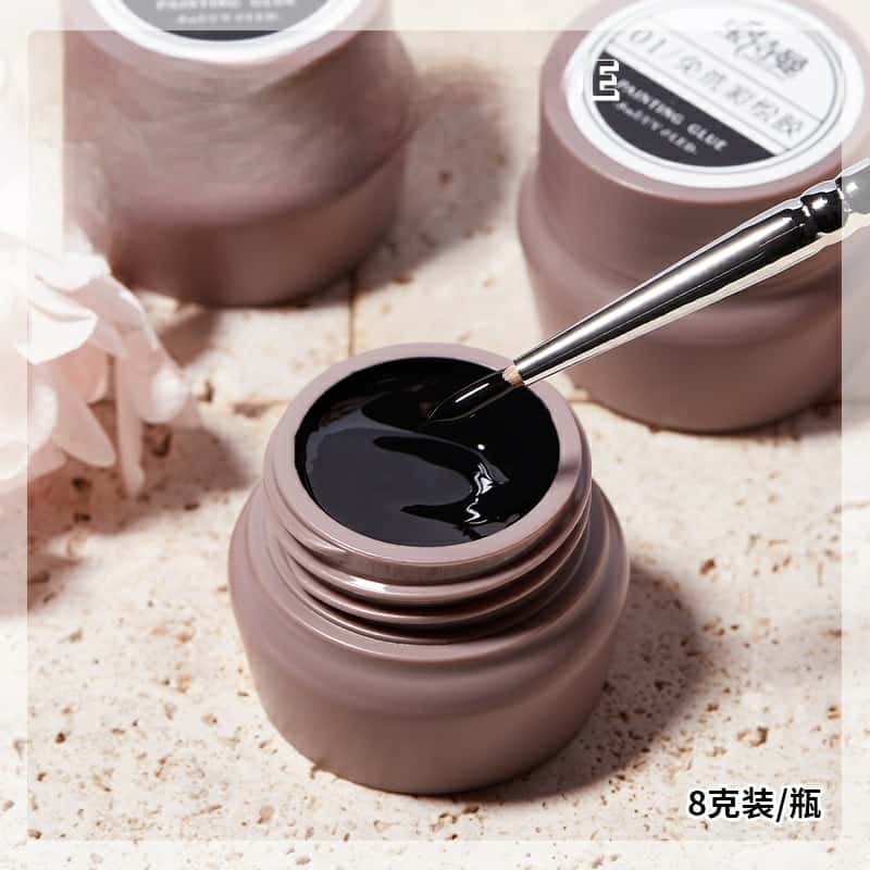 สีเจลเพ้นท์นูน เจล3D เจลเนื้อพลาสติก ขัดผง แบรนด์QINGYOU