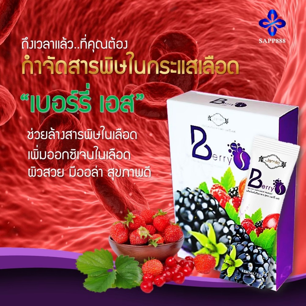 เบอร์รี่ เอส Berry S ล้างสารพิษ สารตกค้าง ในเลือด