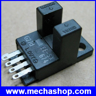 ออปโต้เซนเซอร์ ออปติคอลเซนเซอร์ เซ็นเซอร์ก้ามปู OPTO SENSOR SLOT TYPE 5MM base EE-SX674A, NPN, 5-24V