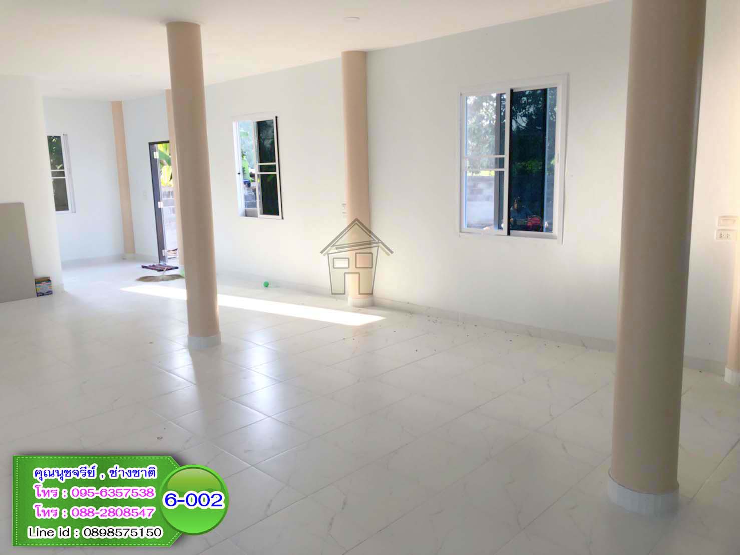6-002 บ้านน็อคดาวน์ - บ้านหลังใหญ่ - ทรงจั่วมุกซ้อน