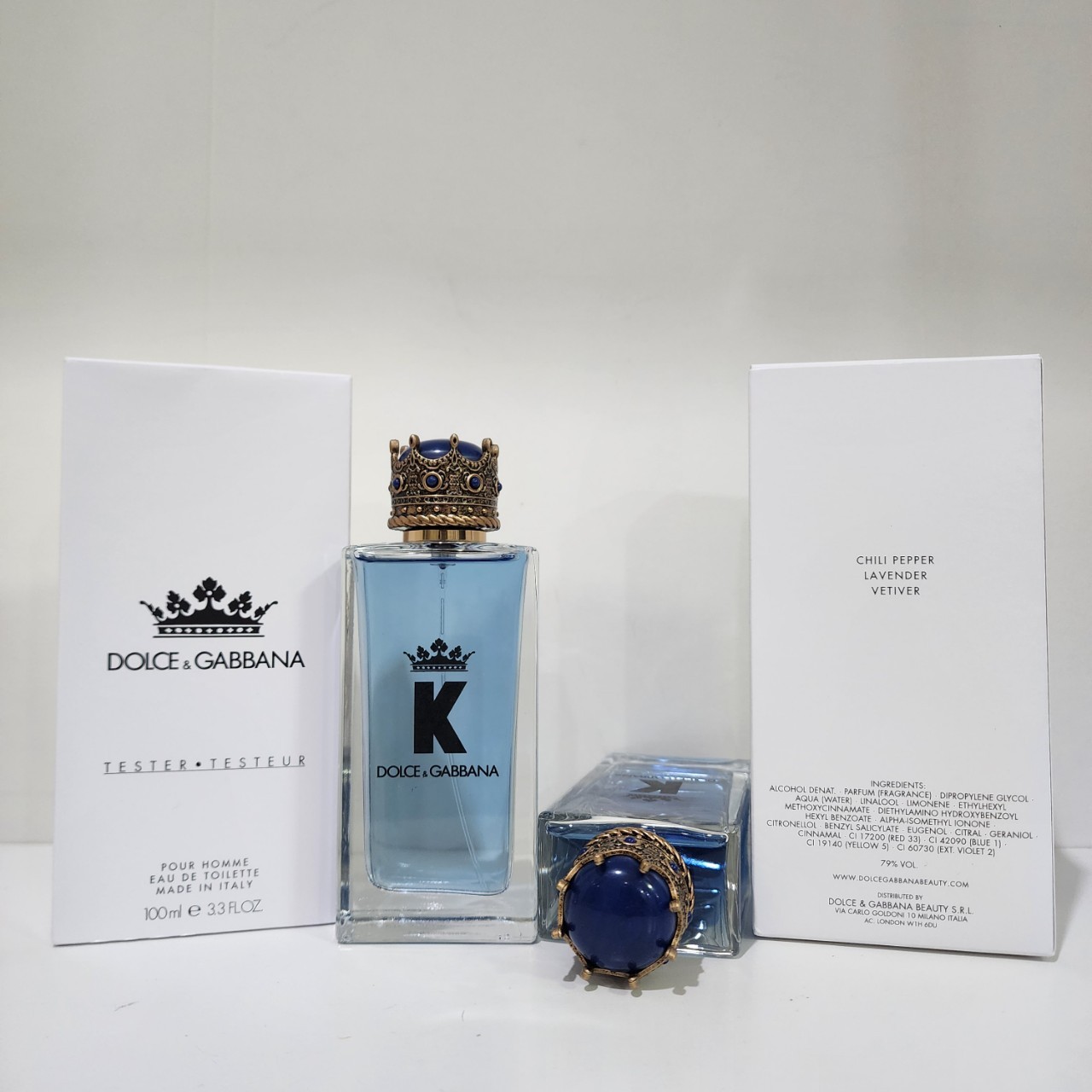 น้ำหอมแท้ D&G Dolce & Gabbana King K EDT 100ml กล่องเทสเตอร์