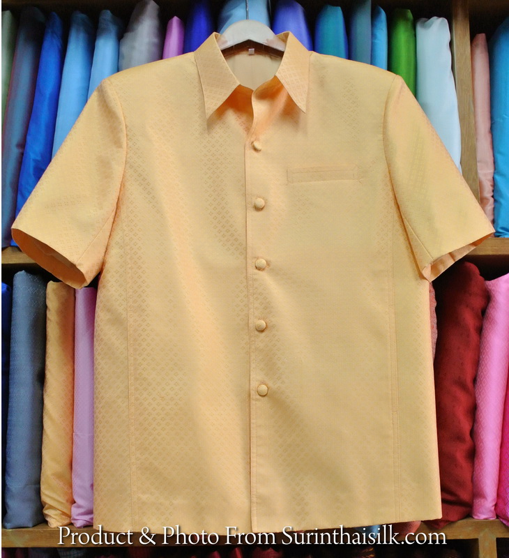 เสื้อซาฟารี คอปก ลูกแก้ว ทรง DT-044