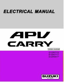 SUZUKI CARRY APV (2004-10~) หนังสือวงจรไฟฟ้า G15A G16A WIRING DIAGRAM SUZUKI CARRY APV (2004-10~)