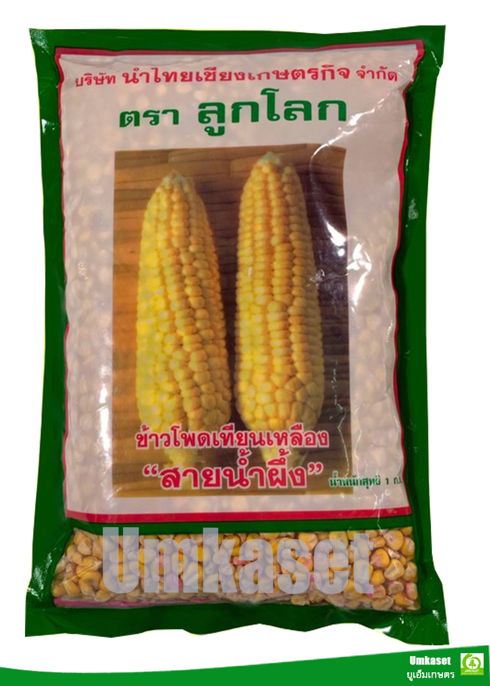 ข้าวโพดเทียนเหลือง สายน้ำผึ้ง ตราลูกโลก 1 กิโล
