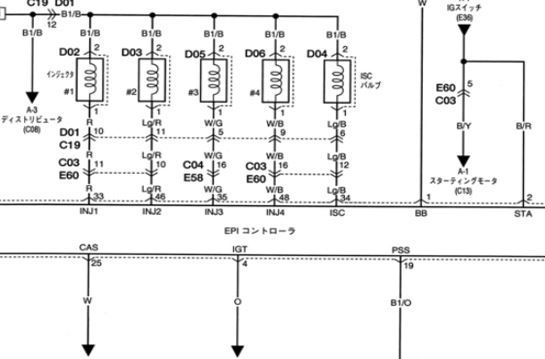 SUZUKI WAGON R (2001-11~) วงจรไฟฟ้าเครื่องยนต์ K6A T/C WIRING DIAGRAM SUZUKI WAGONR WAGON R ซูซูกิวาก้อนอาร์ บอดี้ MC22S ญี่ปุ่น K6A วงจรไฟฟ้าเครื่องยนต์ ญี่ปุ่น เชียงกงไวริ่งไดแกรม