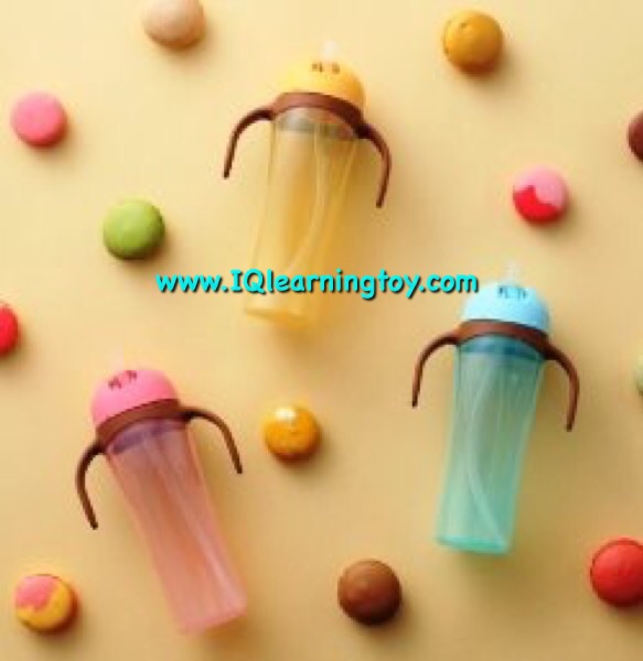 ถ้วยหัดดื่ม พีเจ้นท์ ทรงสูง Pigeon Straw Bottle Tall สีเหลือง ขนาดบรรจุ 330 ml. จัดส่งฟรี