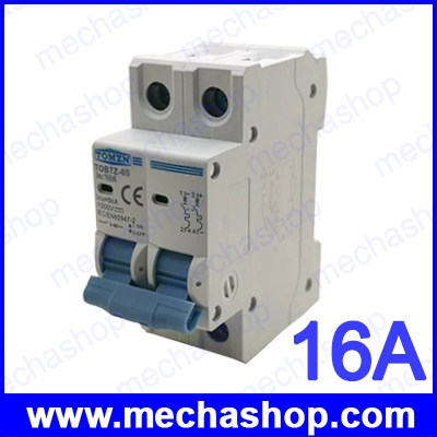 เบรกเกอร์ไฟฟ้ากระแสตรง 2P DC 1000V 16A Solar Mini Circuit Breaker DC MCB for PV System