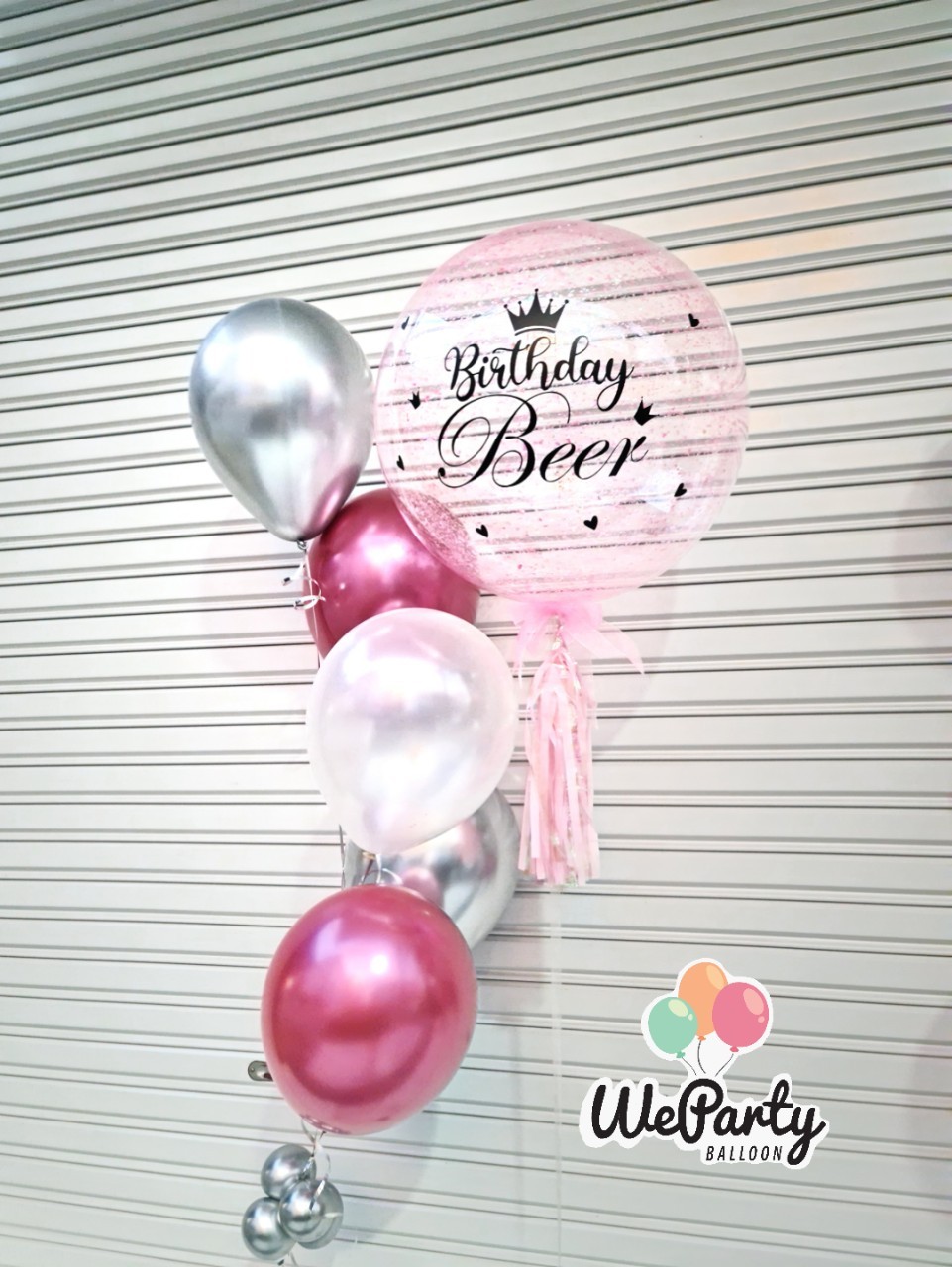 ลูกโป่งวันเกิด Happy Birthday Set (with Helium)(ติดข้อความได้ไม่เกิน2บรรทัด)(6pcs)(สนใจสั่งซื้อผ่าน Line: @weparty)