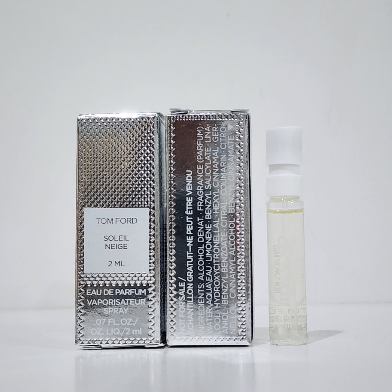 น้ำหอมไวออลหลอดทดลอง Tom Ford Soleil Neige EDP 2ml Spray Sample Vial แบบหลอดทดลอง น้ำหอมไวออลแบบหลอด