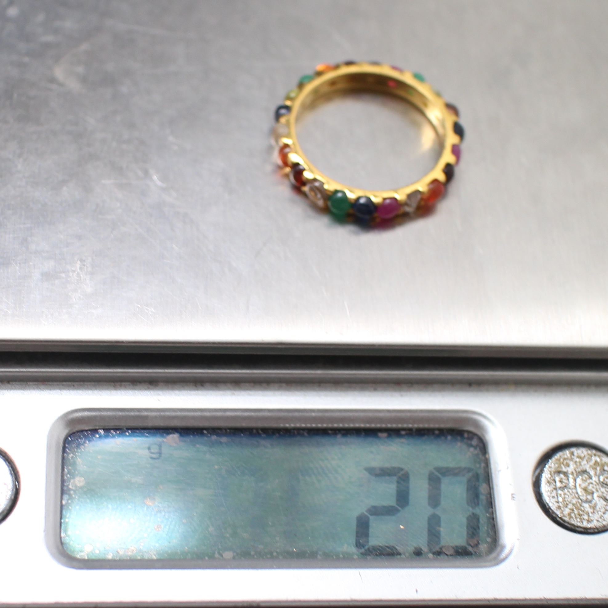 RG250119 แหวนพิรอดนพเก้า ทองแท้ 90% นน.รวม 2 กรัม ขนาดแหวน 49