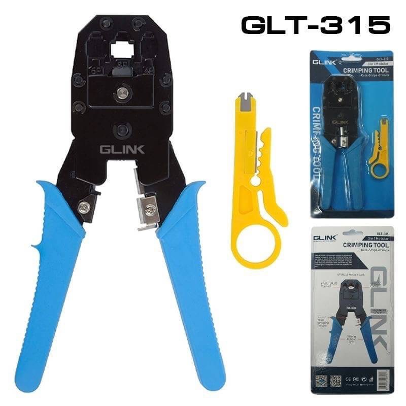 G-LINK คีมเข้าหัวสาย LAN/โทรศัพท์ ยี่ห้อจีลิ้งค์ GLT-315 (อัน)