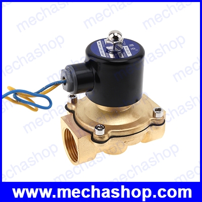 โซลินอยด์วาล์ว ปิดเปิดน้ำ เปิดปิดแก๊ซ ปิดเปิดน้ำมัน 12V DC 1 inch DN25 Electric Solenoid Valve Diesel Gas Water Air