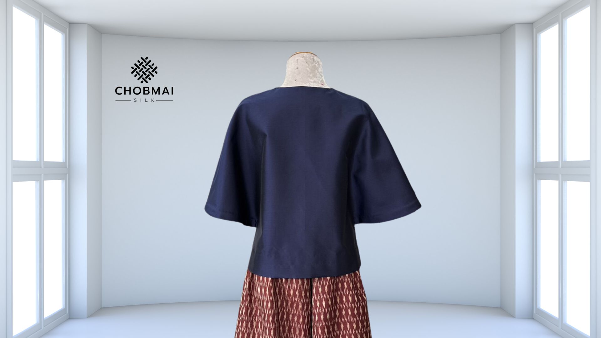 แบบตัด เสื้อผ้าไหม (ไม่รวมผ้า) ตามแบบ รหัส CUT-ST-0714661