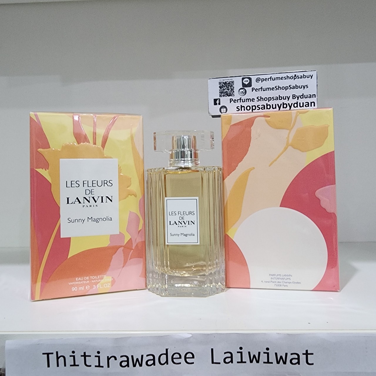 น้ำหอมแท้ Lanvin Les Fleurs Sunny Magnolia edt 90ml กล่องซีล