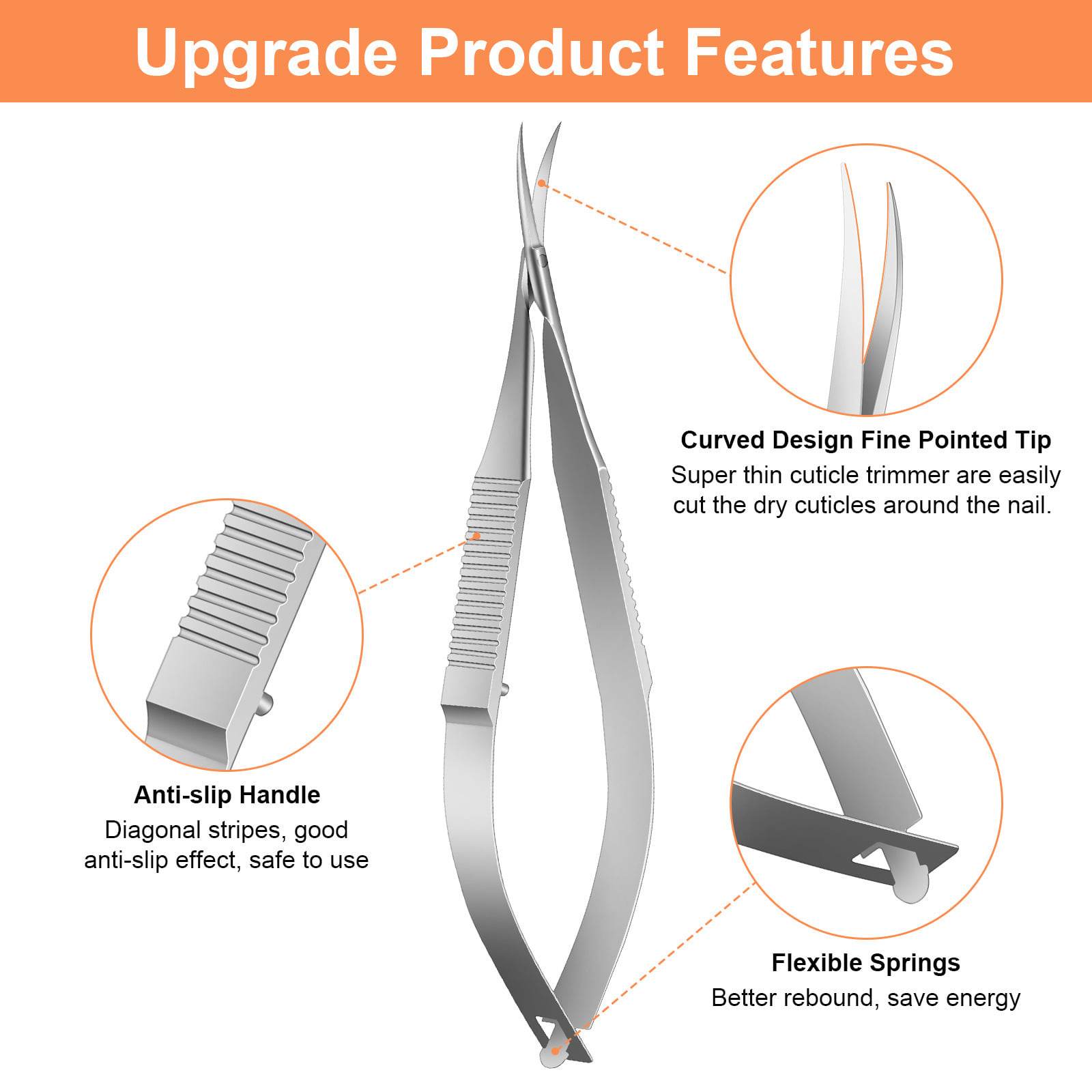 กรรไกรรัสเซีย กรรไกรปลายโค้ง ตัดขนคิ้ว ขนจมูก แบรนด์คุณภาพLidan