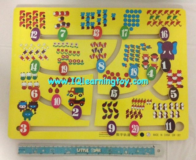 เกมรางเลื่อนจับคู่ตัวเลขกับจำนวนนับ 1-20 เพื่อเรียนรู้จักสัตว์ และสิ่งของต่างๆรอบตัวเรา ฝึกสมาธิด้วยค่ะ จัดส่งฟรี