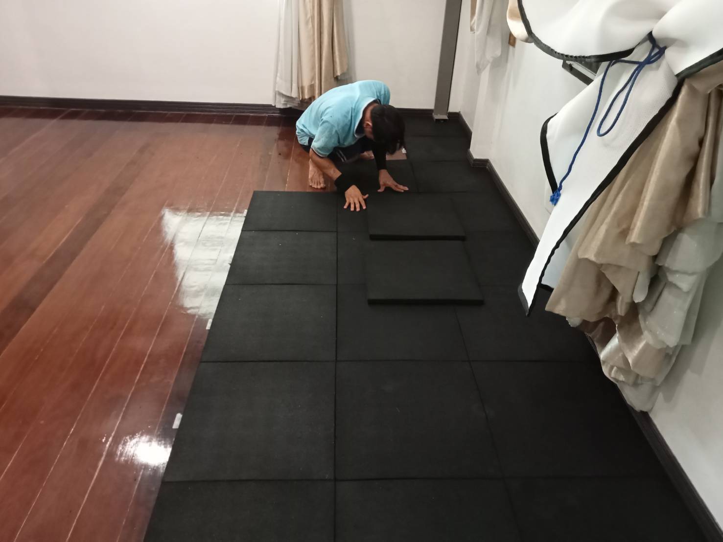 แผ่นยาง EPDM พื้นยางสังเคราะห์ แบบคลิ๊กล็อก