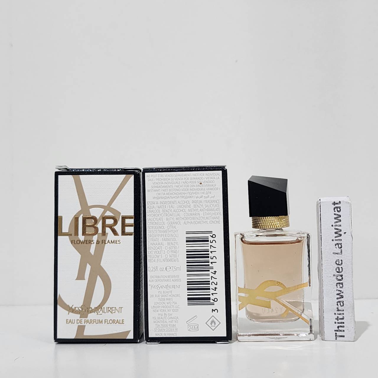น้ำหอมจิ๋วมินิ YSL Libre Flowers & Flames EDP 7.5mlแบบแต้มมีกล่อง ( Mini Perfume น้ำหอมขนาดพกพา) น้ำหอมจิ๋วมินิ ขวดน่ารัก ตั้งโชว์ก็สวย พกพาก็สะดวก หัวแต้มตามจุดชีพจร