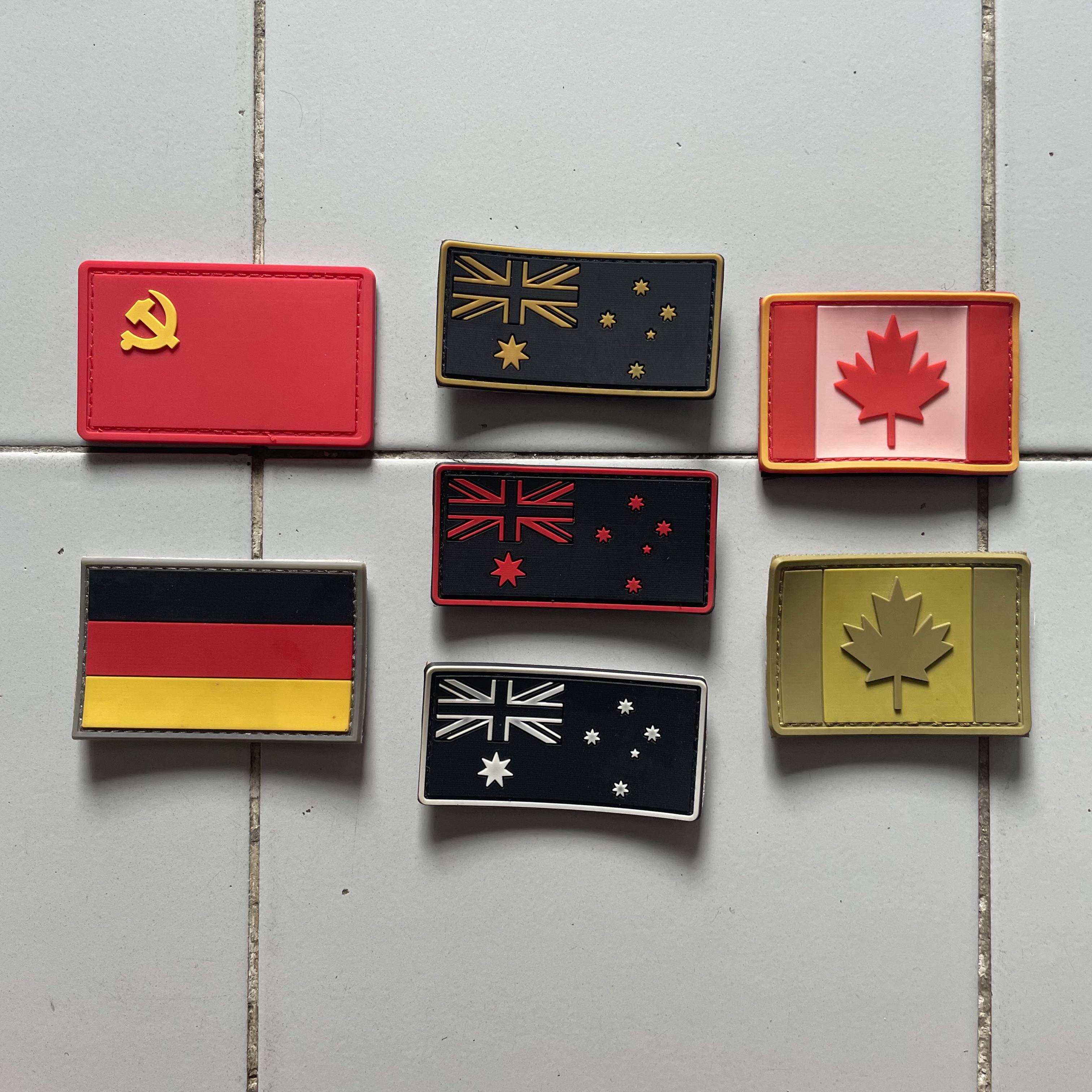 patch อาร์ม แบบ pvc กลุ่ม A (มีตีนตุ๊กแกทุกชิ้น)