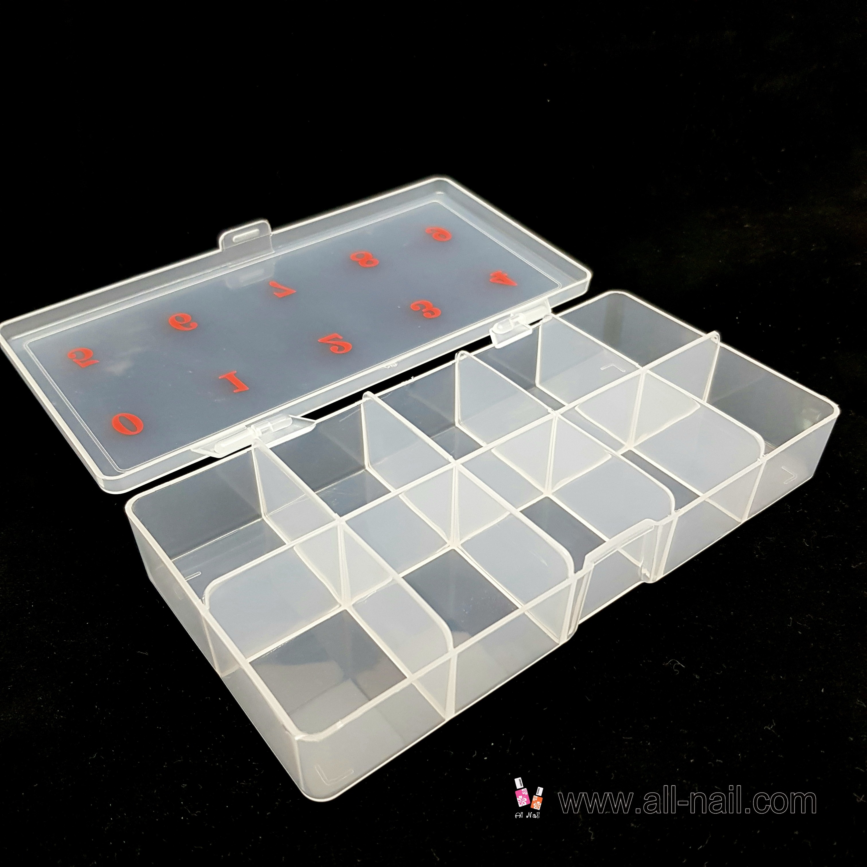 กล่องเก็บอุปกรณ์ 10ช่อง (สีขุ่น)