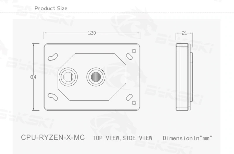Bykski CPU-RYZEN-X-MC