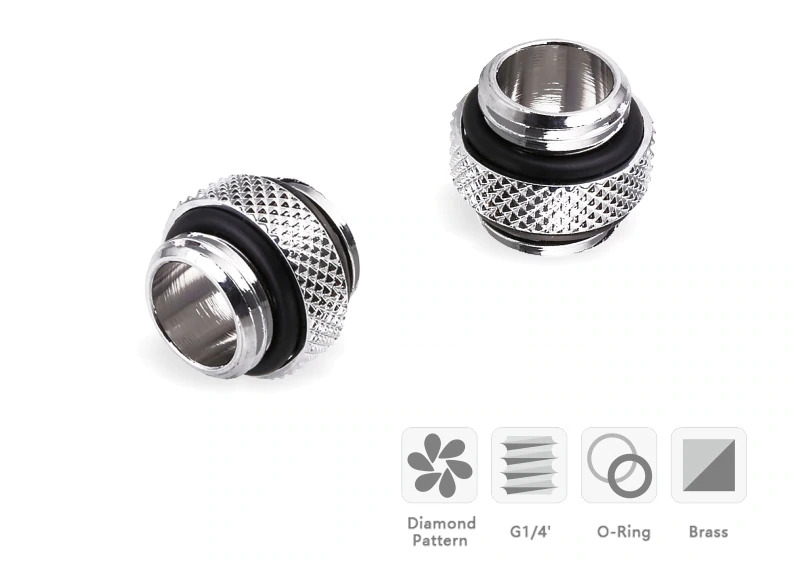 Bykski G1/4 Dual Male Extension Coupler - Mini B-DTJ-MI