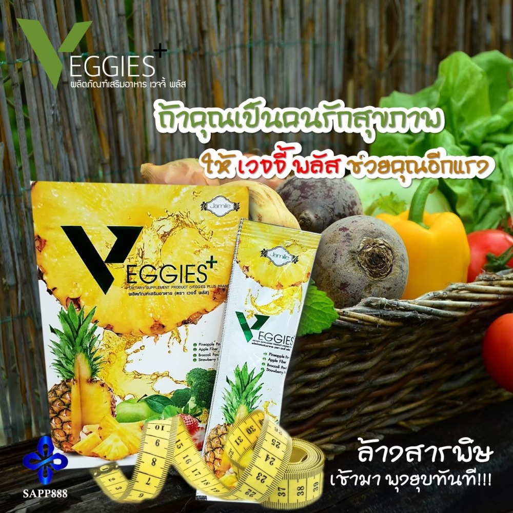 เวจจี้พลัส VEGGIES+ ดีท็อกซ์ ควบคุมน้ำหนัก