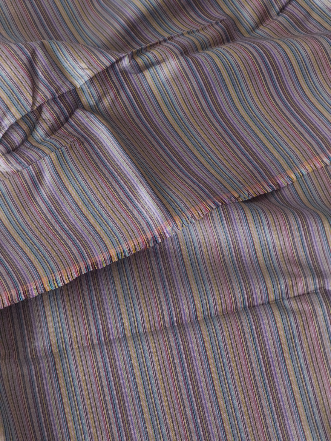 ผ้าไหมลายริ้ว ขายตามความยาวหลา เฉดสีม่วงเทาเข้ม รหัส MC-119-1177YI1