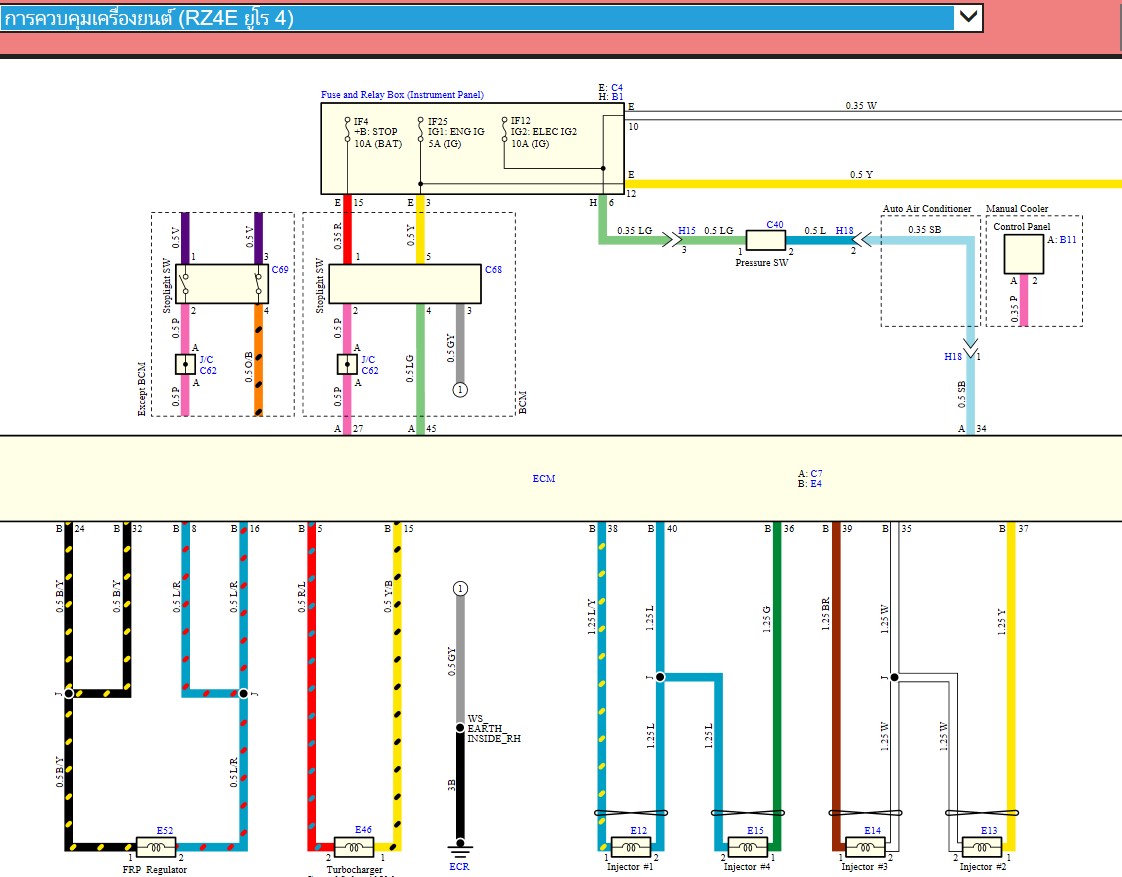 คู่มือซ่อม wiringdiagram ทั้งคัน isuzu d-max 1.9 blue power 2024 เครื่องยนต์ RZ4E 4่JJ3 ครบทั้งระบบ