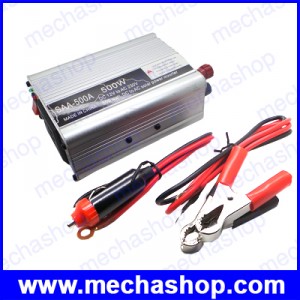 อินเวอร์เตอร์ โซล่าเซลล์ ขนาด500Watt Solar power inverter SAA-500A 500W เครื่องแปลงไฟ 12VDC เป็นไฟฟ้าบ้าน 220VAC/50Hz